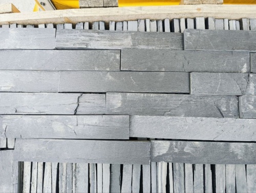 Плитка чёрная из натурального камня фасадная 30 см * 5 см, толщина 7 мм -30 мм купить в Южноуральске