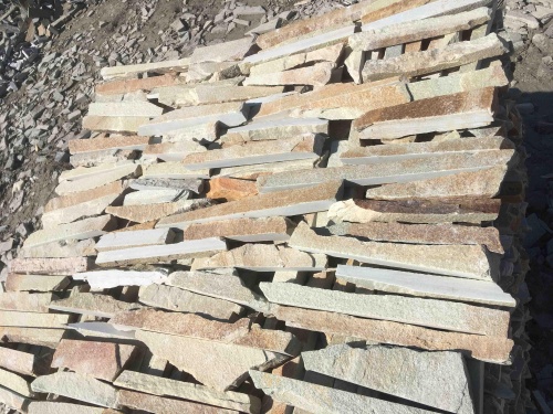 Горбушка златолит золотистый для облицовки купить в Южноуральске